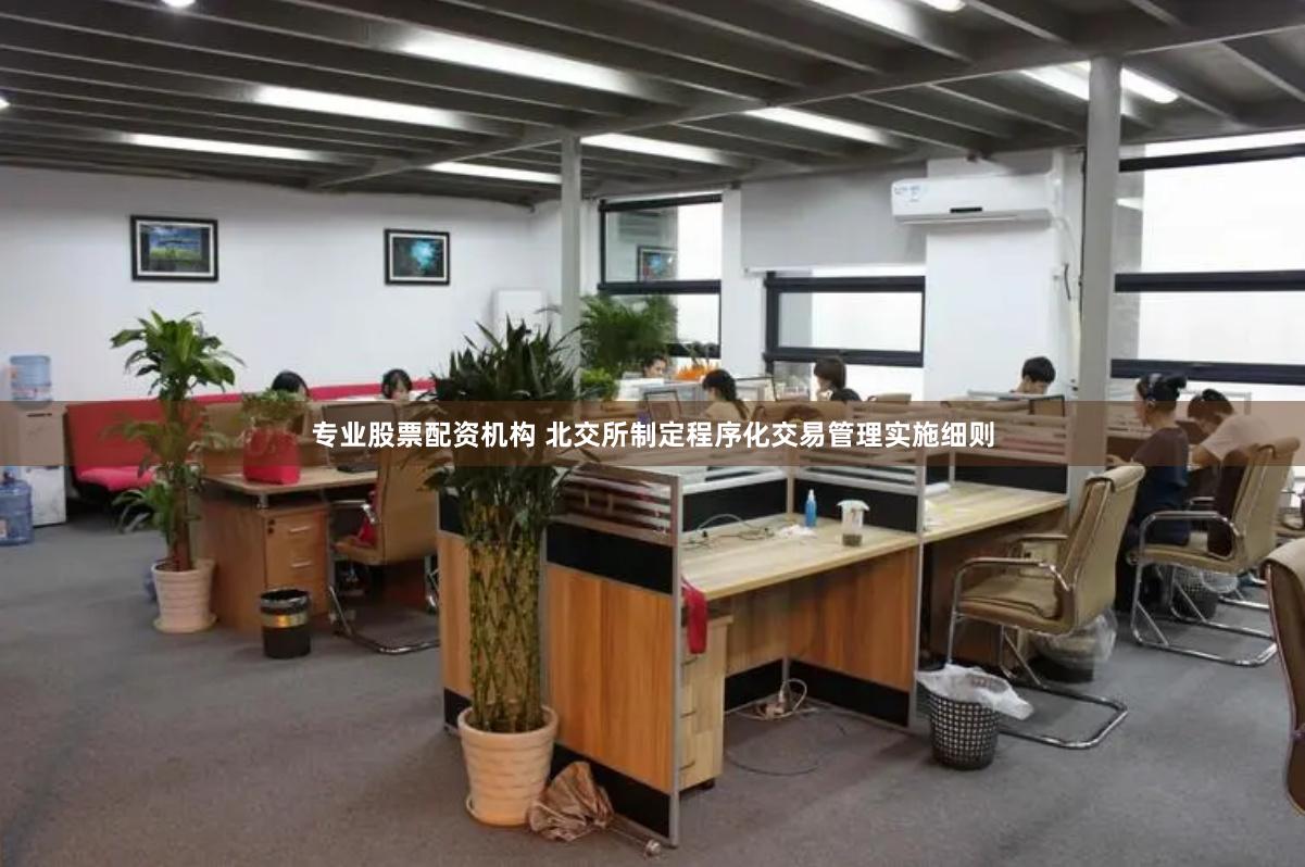 专业股票配资机构 北交所制定程序化交易管理实施细则